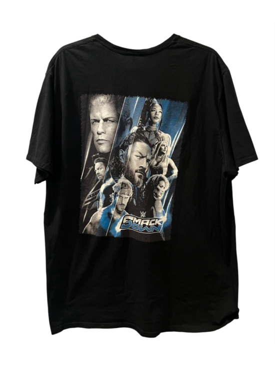 Fruit of the Loom Other - WWE SmackDown Graphic T-Shirt Black Adult 2XL Fruit Of The Loom Wrestling Men's